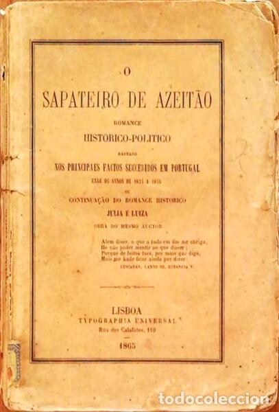 Libros antiguos: CELESTINO SOARES. (Francisco Pedro) - O SAPATEIRO DE AZEIT&Atilde;O. [1.&ordf; Edi&ccedil;&atilde;o]
