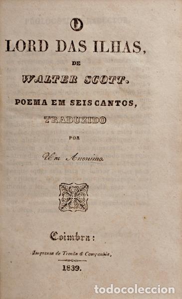 Libros antiguos: SCOTT. (Walter) - O LORD DAS ILHAS. - Foto 1