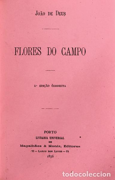 Libros antiguos: DEUS. (Jo&atilde;o de) - FLORES DO CAMPO. - Foto 1