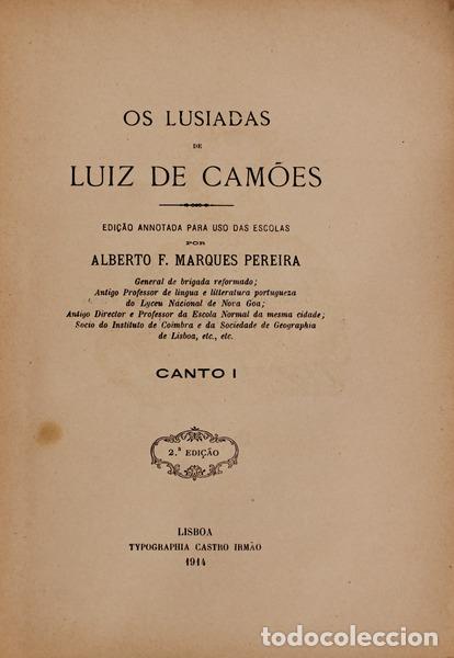 Libros antiguos: CAM&Otilde;ES. (Lu&iacute;s Vaz de) - OS LUSIADAS - Foto 1