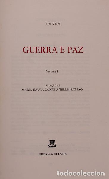 Libros antiguos: TOLSTOI. - GUERRA E PAZ. [4 VOLS. C/CAIXA] - Foto 2