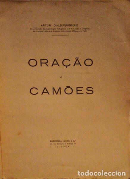 Libros antiguos: ALBUQUERQUE. (Artur de) - ORA&Ccedil;&Atilde;O A CAM&Otilde;ES. - Foto 1