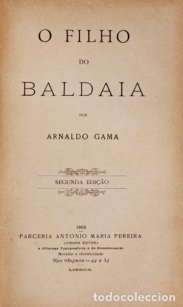Libros antiguos: GAMA. (Arnaldo) - O FILHO DO BALDAIA. - Foto 1
