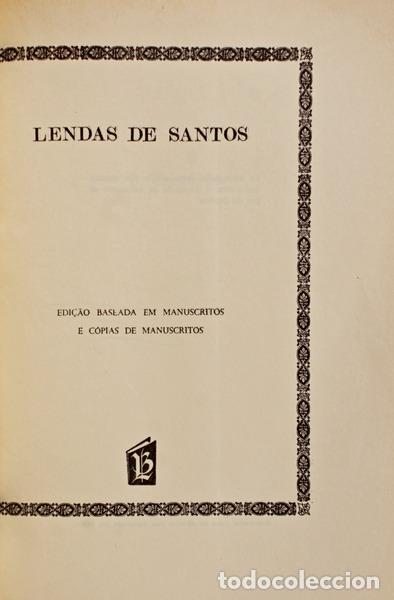 Libros antiguos: E&Ccedil;A DE QUEIROZ. (Jos&eacute; Maria de) - LENDAS DE SANTOS. - Foto 1