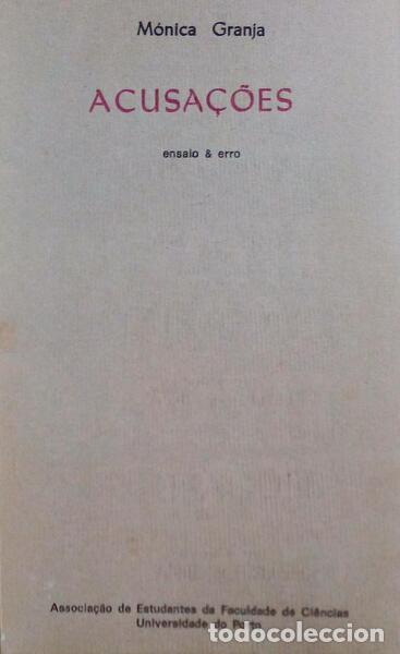 Libros antiguos: GRANJA. (M&oacute;nica) - ACUSA&Ccedil;&Otilde;ES - Ensaio & erro. - Foto 1
