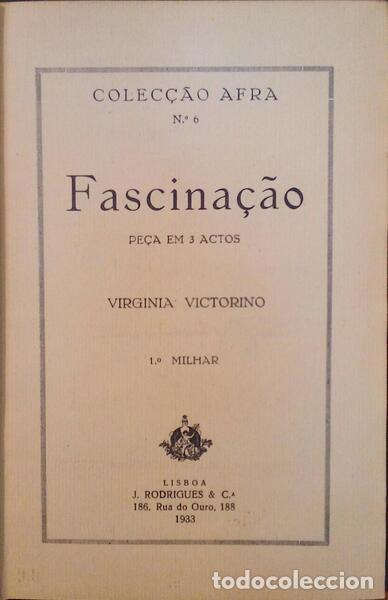 Libros antiguos: VITORINO. (Virginia) - FASCINA&Ccedil;&Atilde;O. - Foto 2