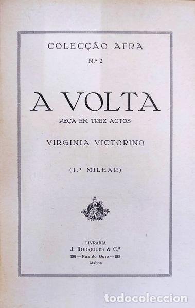 Libros antiguos: VITORINO. (Virginia) - A VOLTA. - Foto 1
