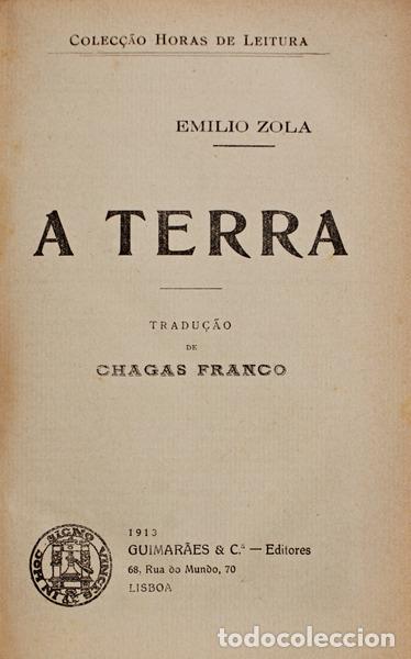 Libros antiguos: ZOLA. (&Eacute;mile) - A TERRA. - Foto 1