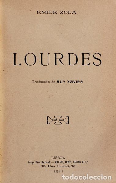 Libros antiguos: ZOLA. (&Eacute;mile) - LOURDES. - Foto 1
