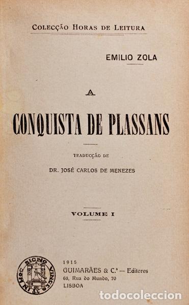 Libros antiguos: ZOLA. (&Eacute;mile) - A CONQUISTA DE PLASSANS. [2 VOLS.] - Foto 1