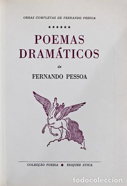 Libros antiguos: PESSOA. (Fernando) - POEMAS DRAM&Aacute;TICOS. [1.&ordm; Volume] - Foto 1