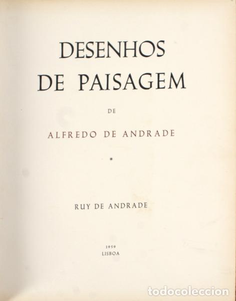 Libros antiguos: ANDRADE. (Ruy de) - DESENHOS DE PAISAGEM. - Foto 1