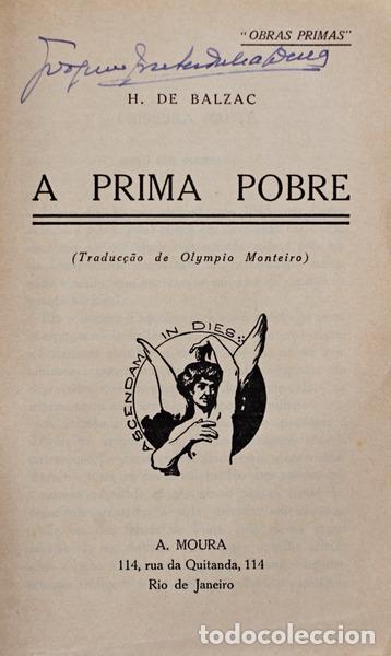 Libros antiguos: BALZAC. (Honor&eacute; de) - A PRIMA POBRE. - Foto 1