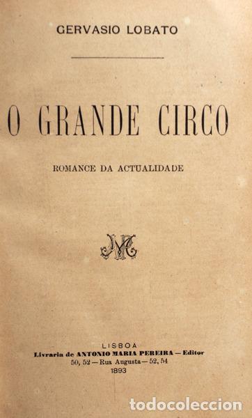 Libros antiguos: LOBATO. (Gerv&aacute;sio) - O GRANDE CIRCO. - Foto 1
