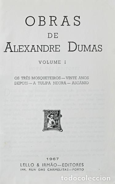 Libros antiguos: DUMAS. (Alexandre) - OBRAS DE ALEXANDRE DUMAS. [8 volumes] - Foto 1