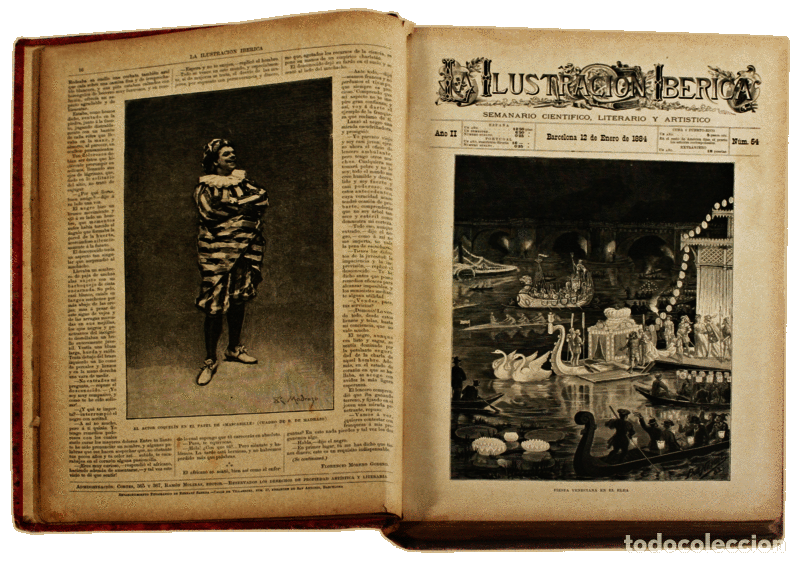 Libros antiguos: LA ILUSTRACI&Oacute;N IB&Eacute;RICA. [Volume II, 1884] - Foto 3