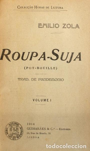 Libros antiguos: ZOLA. (&Eacute;mile) - ROUPA-SUJA [VOL. I e II]. - Foto 1