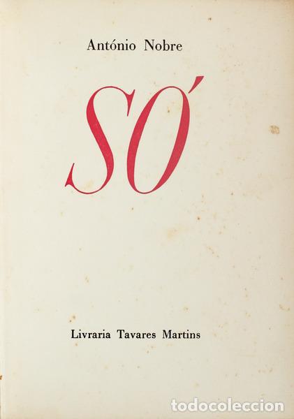 Libros antiguos: NOBRE. (Ant&oacute;nio) - S&Oacute;. [14.&ordf; EDI&Ccedil;&Atilde;O] - Foto 1