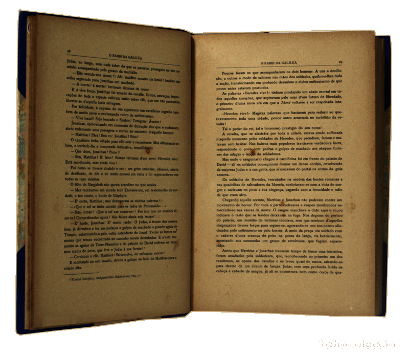 Libros antiguos: LACERDA. (Augusto de) - O RABBI DA GALIL&Eacute;A. - Foto 3