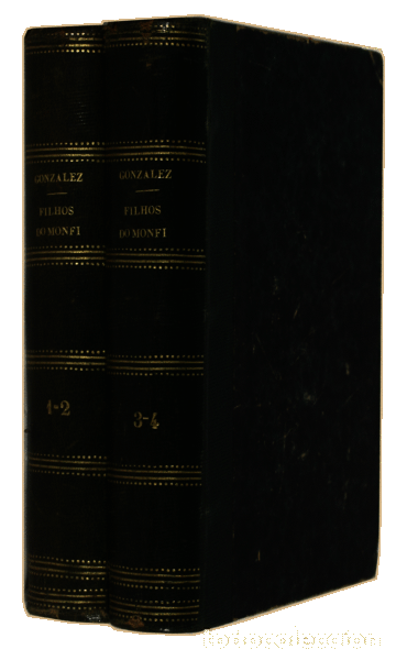 Libros antiguos: FERNANDEZ Y GONZALEZ. - OS FILHOS DO MONF&Iacute;. [2 VOL.] - Foto 4
