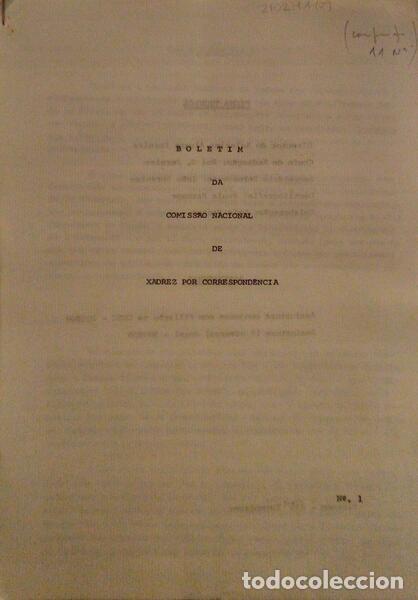 Antiquarische B&uuml;cher: BOLETIM DA C.N.X.C. - COMISS&Atilde;O NACIONAL DE XADREZ POR CORRESPOND&Ecirc;NCIA 11 N&ordm;.