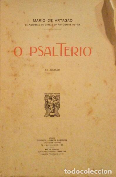 Libros antiguos: ARTAG&Atilde;O. (M&aacute;rio de) - O PSALTERIO. - Foto 1