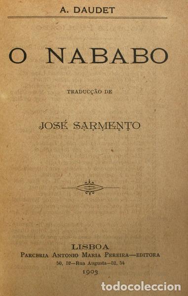 Libros antiguos: DAUDET. (A.) - O NABABO. - Foto 1
