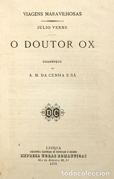 Libros antiguos: VERNE. (Jules) - O DOUTOR OX. - Foto 1