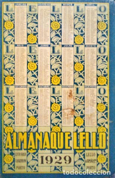 Libros antiguos: ALVARENGA. (Kol da) - ALMANAQUE LELLO 1929. - Foto 1
