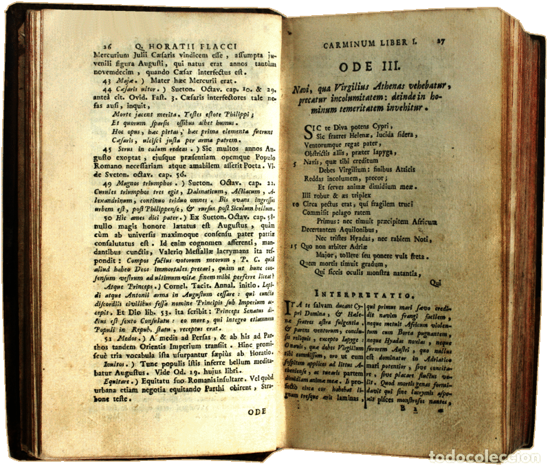 Libros antiguos: QUINTI HORATII FLACCI OPERA. - Foto 3