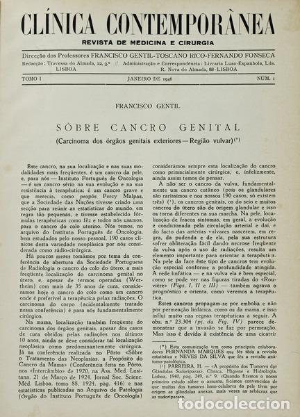 Antiquarische B&uuml;cher: GENTIL-TOSCANO. (Francisco) e Rico-Fernando Fonseca. - CL&Iacute;NICA CONTEMPOR&Acirc;NEA, REVISTA DE MEDICINA E