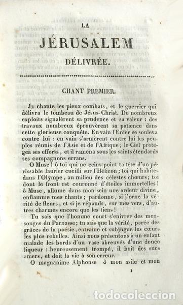 Libros antiguos: TASSO. (Torquato) - J&Eacute;RUSALEM D&Eacute;LIVR&Eacute;E. - Foto 3