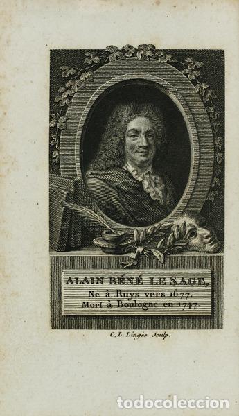 Libros antiguos: LESAGE. (Alain-Ren&eacute;) - HISTOIRE DE GIL BLAS DE SANTILLANE. - Foto 2