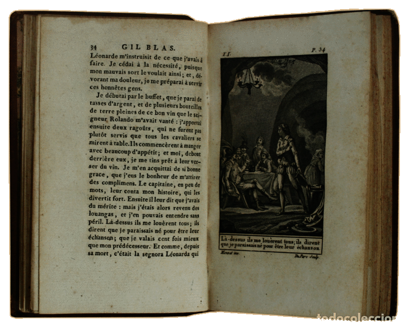 Libros antiguos: LESAGE. (Alain-Ren&eacute;) - HISTOIRE DE GIL BLAS DE SANTILLANE. - Foto 3