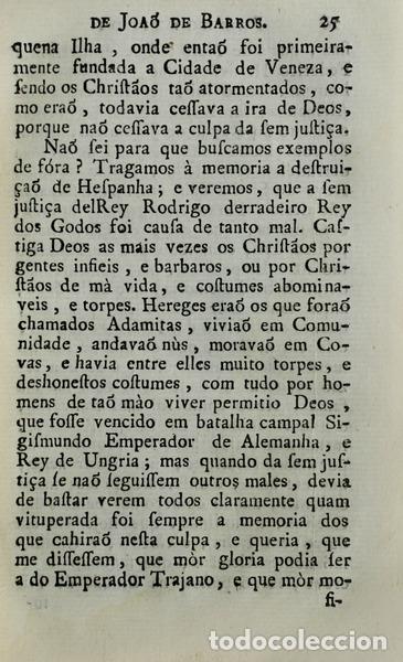 Libros antiguos: BARROS. (Jo&atilde;o de) - PANEGYRICOS - Foto 3