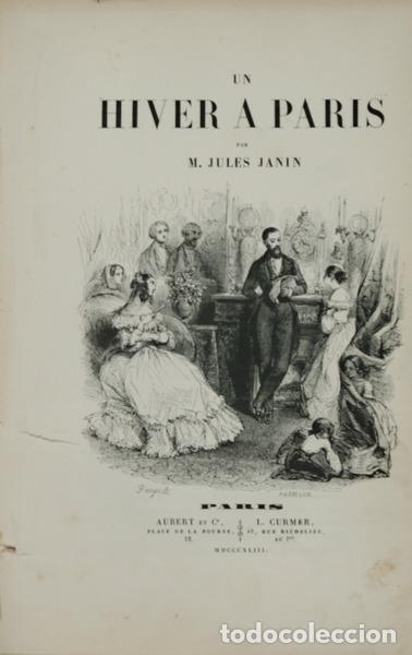 Libri antichi: JANIN. (Jules) - UN HIVER A PARIS.