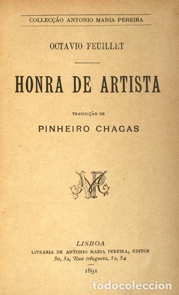 Libros antiguos: FEUILLET. (Octavio) - HONRA DE ARTISTA. - Foto 1