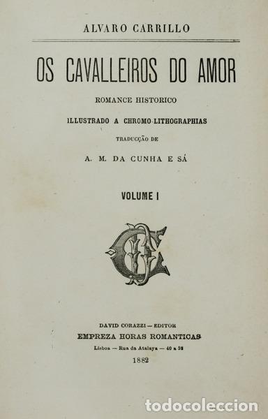 Libros antiguos: CARRILLO. (Alvaro) - OS CAVALEIROS DO AMOR. - Foto 1