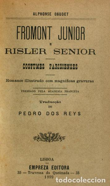 Libros antiguos: DAUDET. (Alfonse) - FROMONT JUNIOR E RISLER SENIOR. - Foto 1