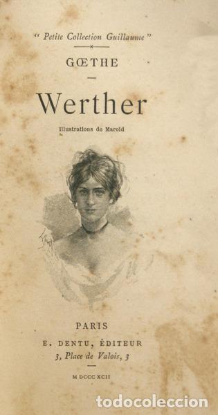 Libros antiguos: GOETHE. - WERTHER. - Foto 1