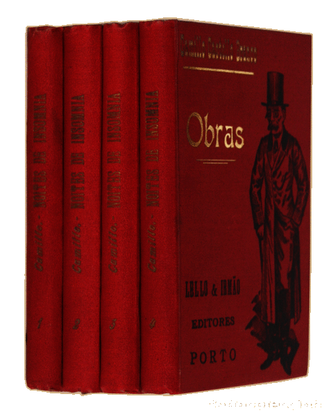 Libros antiguos: CASTELO BRANCO. (Camilo) - NOITES DE INSOMNIA. [4 VOLS.] - Foto 4