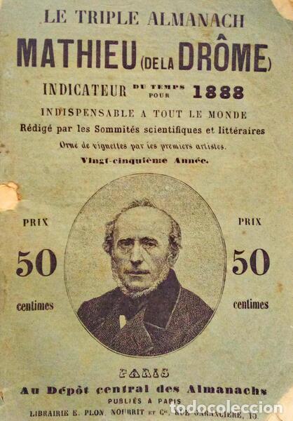 Antiquarische B&uuml;cher: DE LA DR&Ocirc;ME. (Mathieu) - LE TRIPLE ALMANACH DE MATHIEU (DE LA DR&Ocirc;ME).