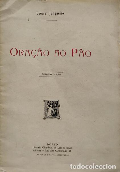 Libros antiguos: GUERRA JUNQUEIRO. (Ab&iacute;lio Manuel) - ORA&Ccedil;&Atilde;O AO P&Atilde;O. - Foto 1