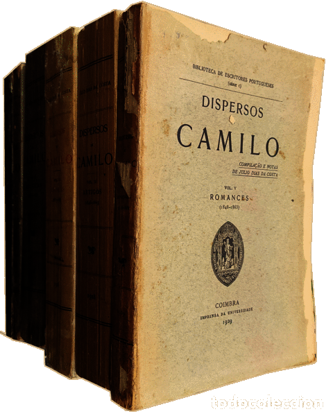 Libros antiguos: CASTELO BRANCO. (Camilo) - DISPERSOS DE CAMILO. [5 VOLUMES] - Foto 4