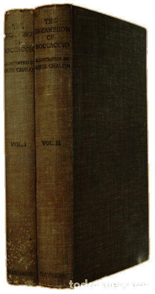 Libros antiguos: BOCCACCIO. (Giovanni) - THE DECAMERON. [2 vols.] - Foto 3