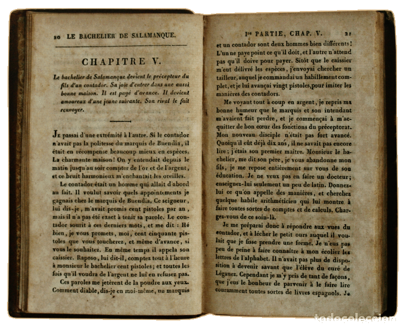 Libros antiguos: LESAGE. (Alain-Ren&eacute;) - LE BACHELIER DE SALAMANQUE, - Foto 2