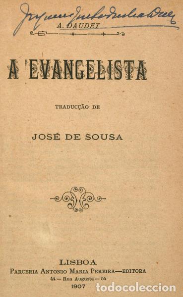 Libros antiguos: DAUDET. (Alphonse) - A EVANGELISTA. - Foto 1