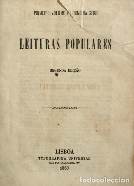 Old books: LEITURAS POPULARES.