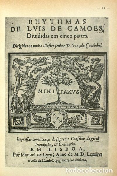 Libros antiguos: CAM&Otilde;ES. (Lu&iacute;s Vaz de) - MONUMENTOS LITER&Aacute;RIOS. - Foto 2