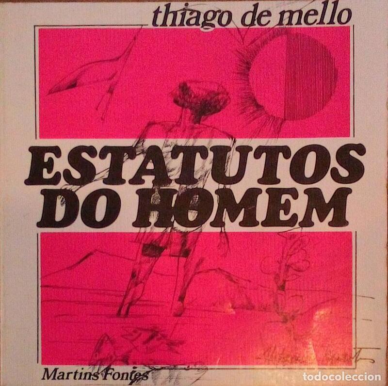 Libros antiguos: MELLO. (Thiago de) - ESTATUTOS DO HOMEM. - Foto 1
